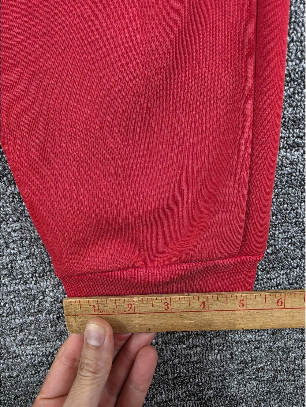 MILLION 400 Men's Red Fleece Jogger Sweatpants Embroidered Pockets XL - Picture 11 of 16